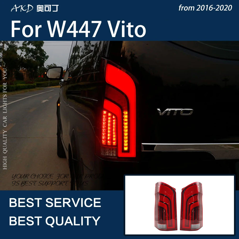 

Car Lights for Vito W447 2016-2020 V220D V250 V260 LED Auto Taillight Assembly Upgrade Dynamic Signal Lamp Tool Accessories