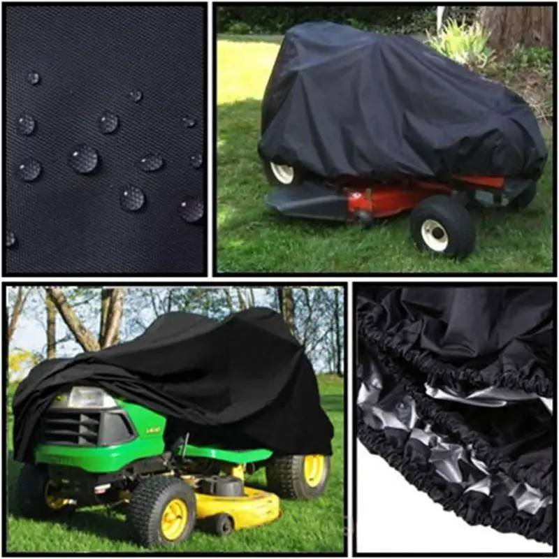 

83XC Lawn Mower Cover Waterproof Snowblower Cover Shade UV for Protection Tractor Drawstring Storage Bag Furniture Protector