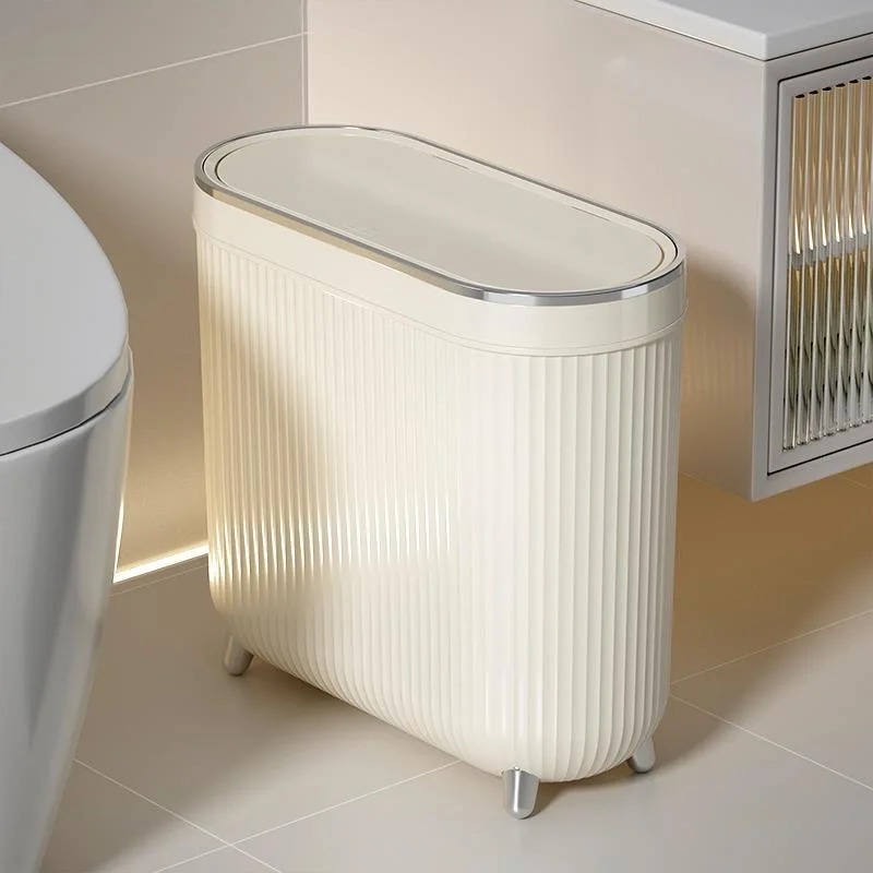 12L Luxury Bathroom Trash Can for Kitchen with Lid Dustbin Waterproof Trash Bin Wastebasket Large Capacity Toilet Garbage Bin