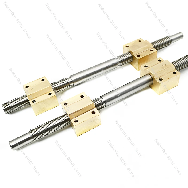 Tr 16x3 16x4 Tr16 300mm long right hand and left hand thread trapezoidal lead screw brass nut blocks