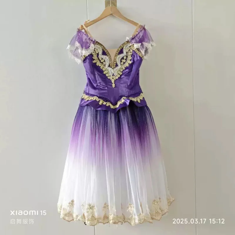 Ballet Skirt Professional Edition Open Button Long Dress Tailored