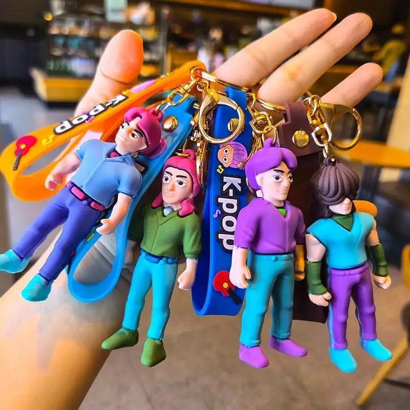 12 Stück K-POP Demon Hunters Huntr/x Surprise Blind Box, weiche Vinyl-Figur Poke-Spiel für Kinder, Anime-Sammelspielzeug, Partygeschenke