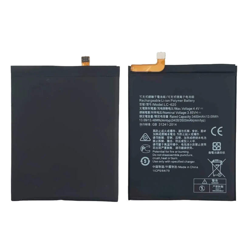 LC-620 3.85V 3400mAh High Quality Mobile Phone Battery For Nokia 7.2 6.2 TA-1198 TA-1200 TA-1196 Rechargeable Battery