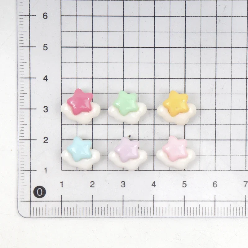 30/300pcs Mini Star Cloud Resin Craft Patch Flatback DIY for Children Handmade Materials Material Scrapbooking Cup Jewellery