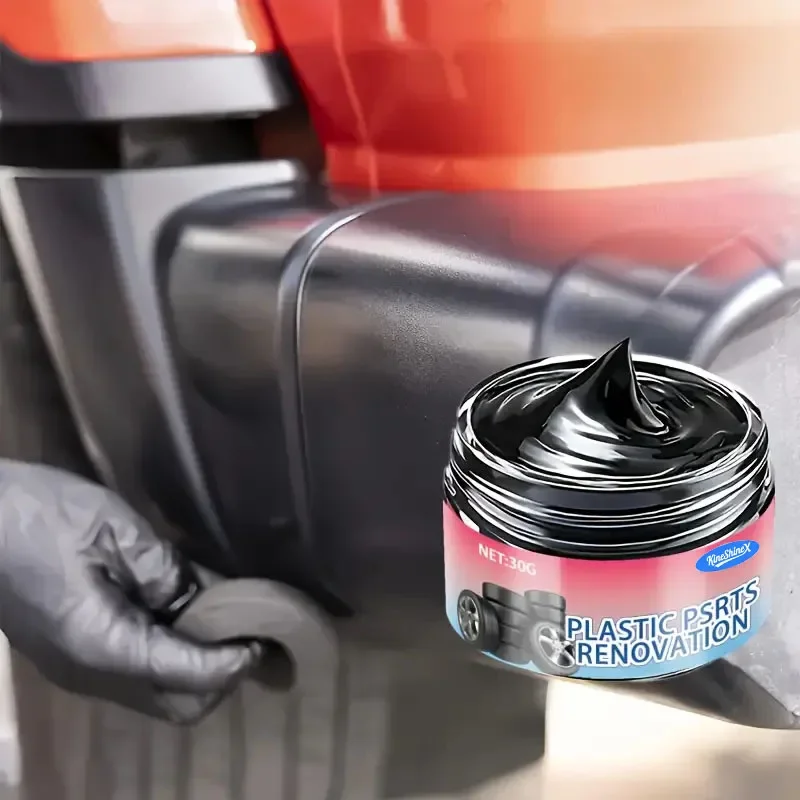 Plastic Parts Polishing Paste, Car Interior and Seat Crystal Plating Repair Wax, Tire Black Gloss Paste Enhancer
