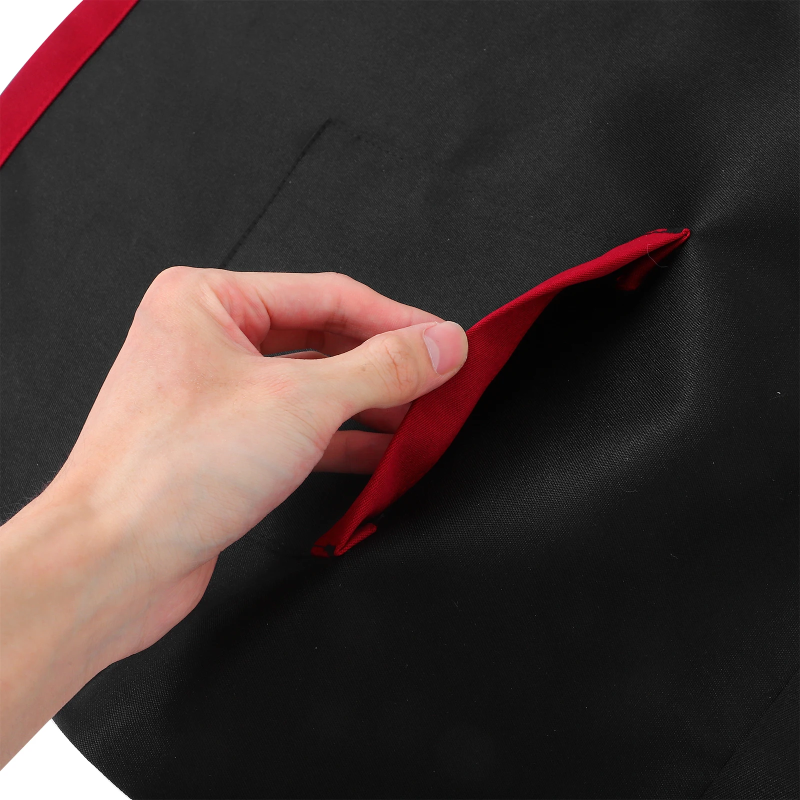 

Short Waist Apron Waterproof Oil Resistant for Restaurant Waiters Waitresses with Large Pockets Adjustable Strap