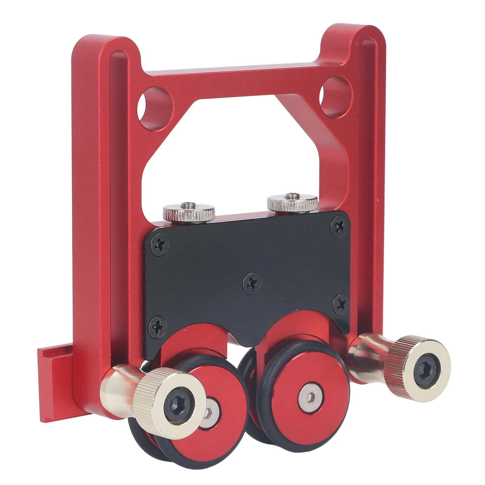 

Woodworking Feeding Roller Firm Fixing Good Safety Aluminum Alloy Adjustable Rubber Wheel Table Saw Stock Roller for Workpiece