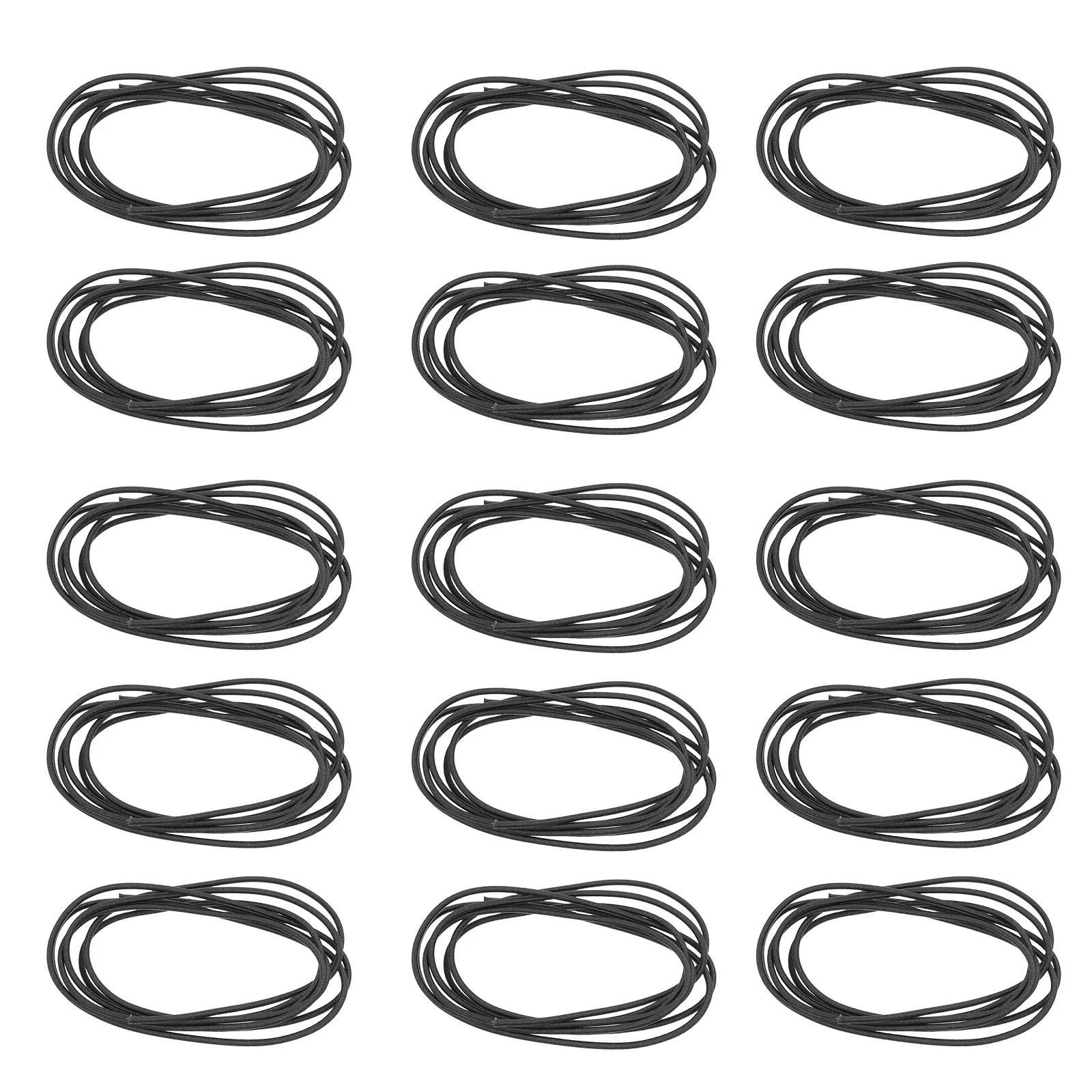 

15Pcs Notebook Elastic Band 1.5mm X 3.28ft Nylon Rope Stretch Strap Journal Closure Planner Scrapbooking Wraps Band