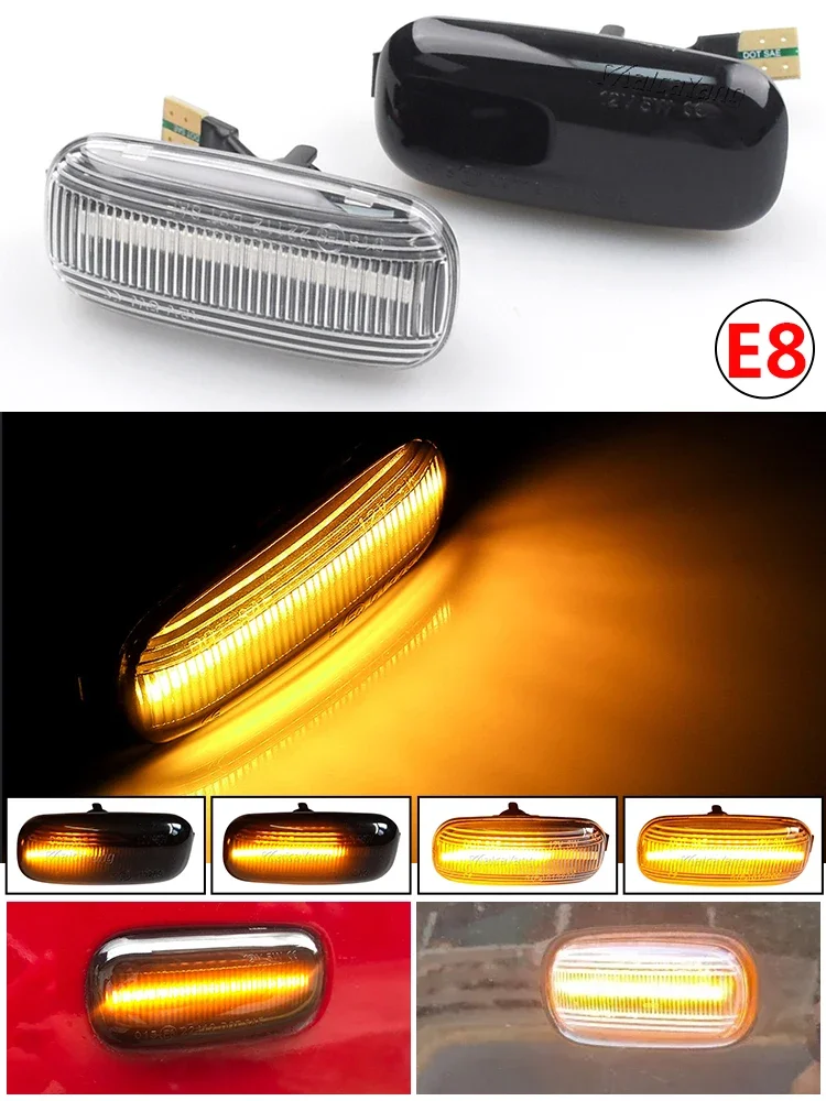 Para audi a3 s3 8p a4 s4 rs4 b6 b7 a6 s6 rs6 luz de sinal de volta dinâmica led marcador lateral