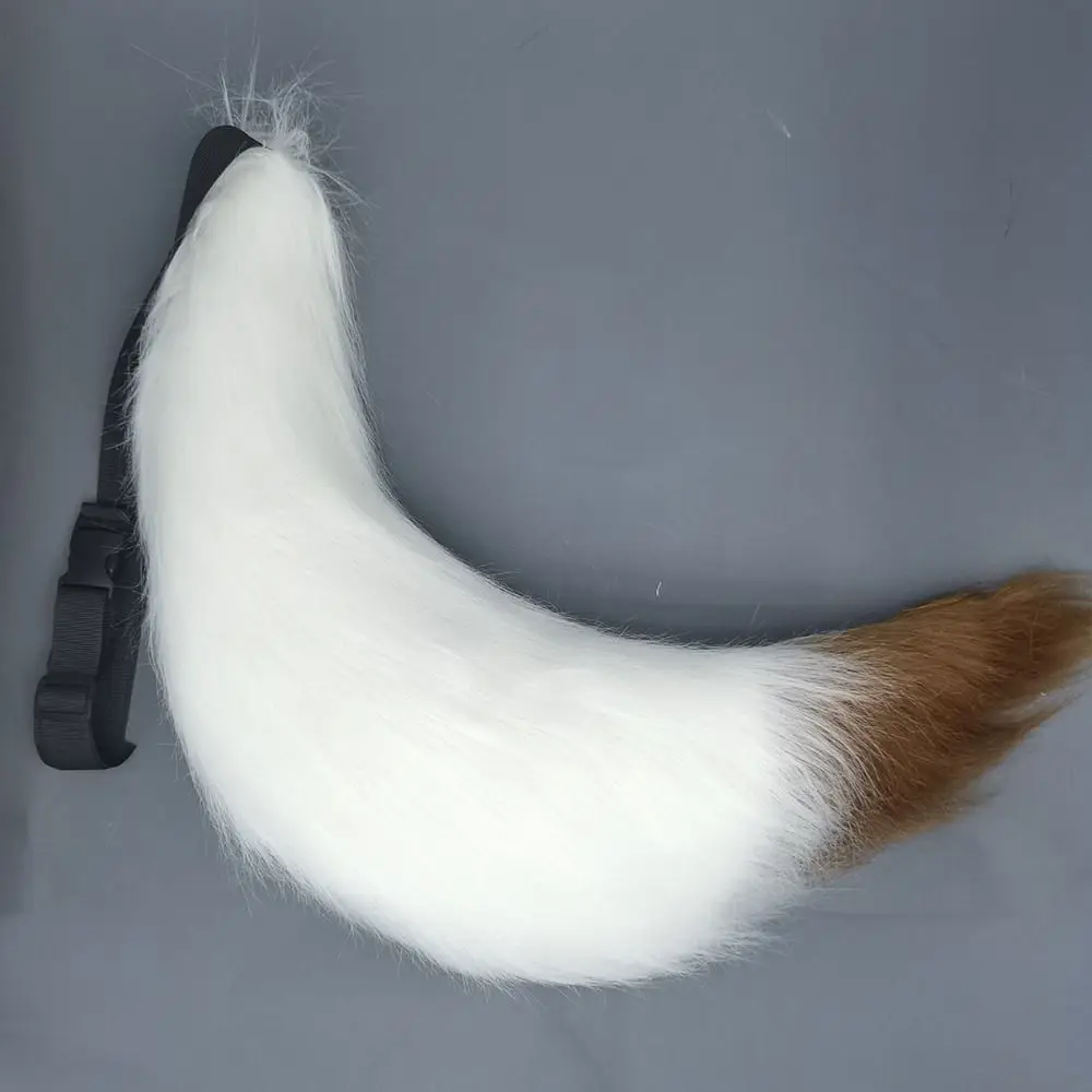 

Fluffy Faux Fur Cosplay Tail Belt Adjustable Wolf Tail Furry Cosplay Tail Big Handmade Fox Tail Cosplay Party Performance