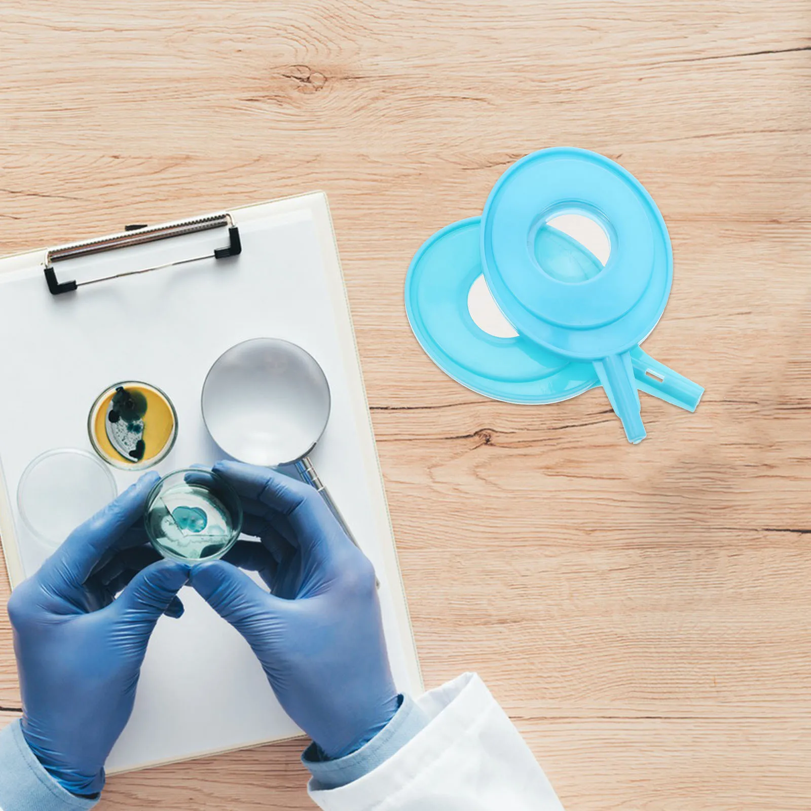 2 قطعة مجموعة عدسات محدبة مقعرة محمولة لتجارب الفيزياء بناء مستقر وضوح مثالي في الفصول الدراسية والمختبر