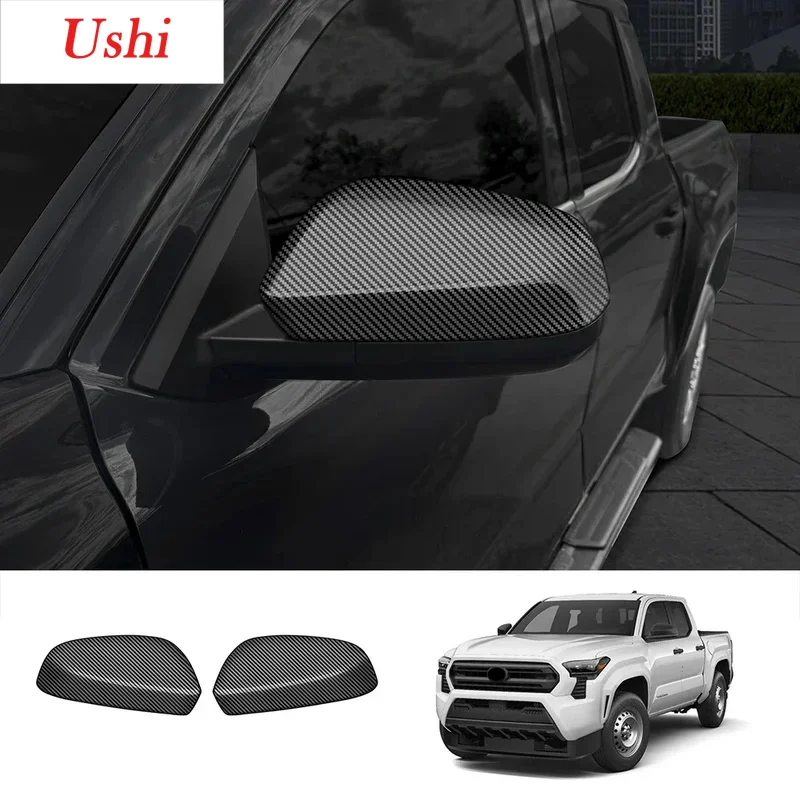 

Car Side Rearview Mirror Cap ABS For Toyota Tacoma 2024 Anti-Scratch Rear View Mirror Cover Sticker Car Decorarion Accessories