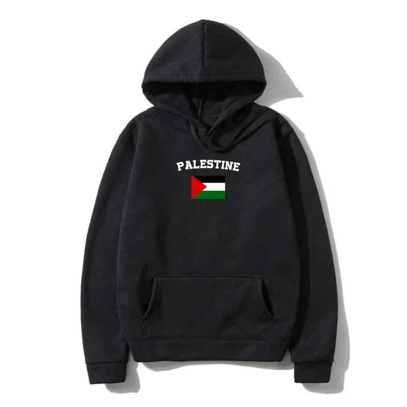 New Loose Hip Hop Harajuku Men\'s Sweatshirt Palestinian Flag Sweatshirt Retro Fall/winter  Palestine Couple Hoodies