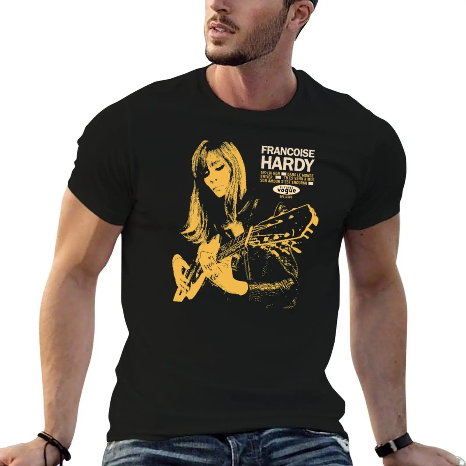 

Classic Guitar Girl Retro Hardys T-Shirt anime figures custom shirt cute clothes heavyweights t shirts for men pack
