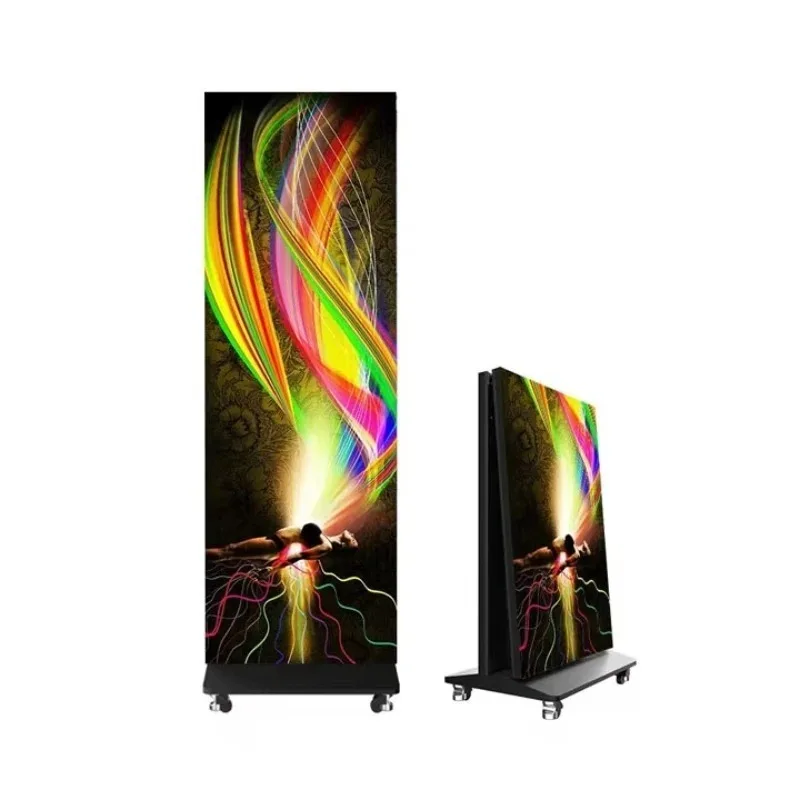 Portable P1.8 Folding Roller Shutter Light Emitting Diode Poster GOB