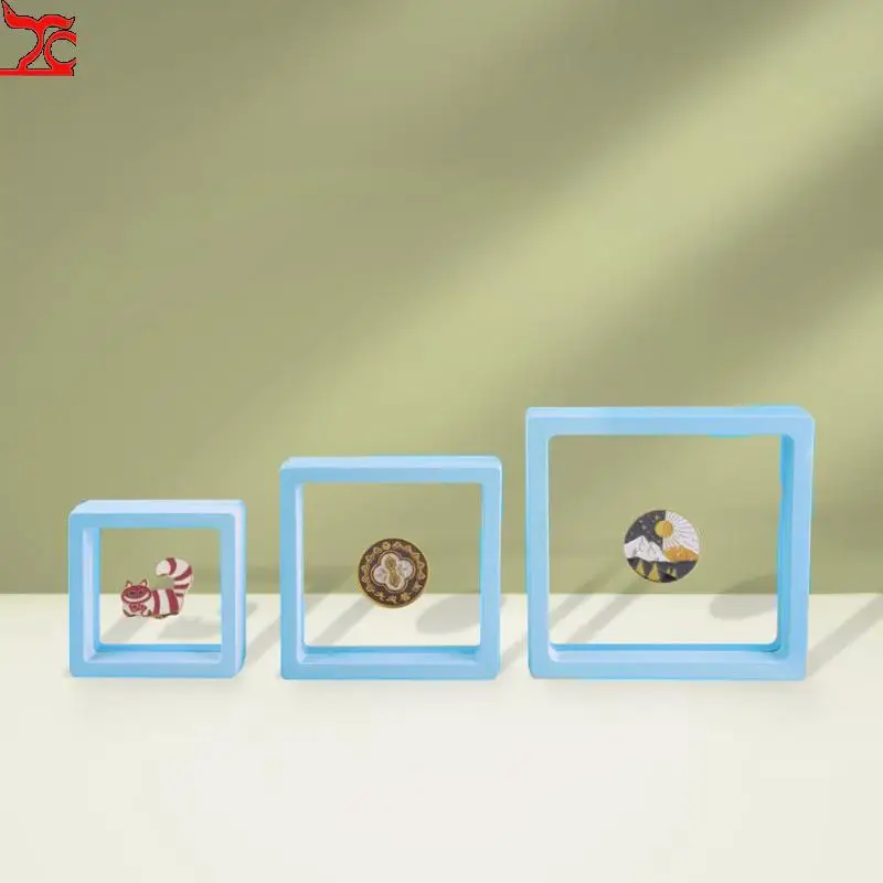 10Pcs 3D Floating Picture Frame Shadow Box Jewelry Display Stand Ring Pendant Holder Protect Jewellery Stone Presentation Case - Image 5