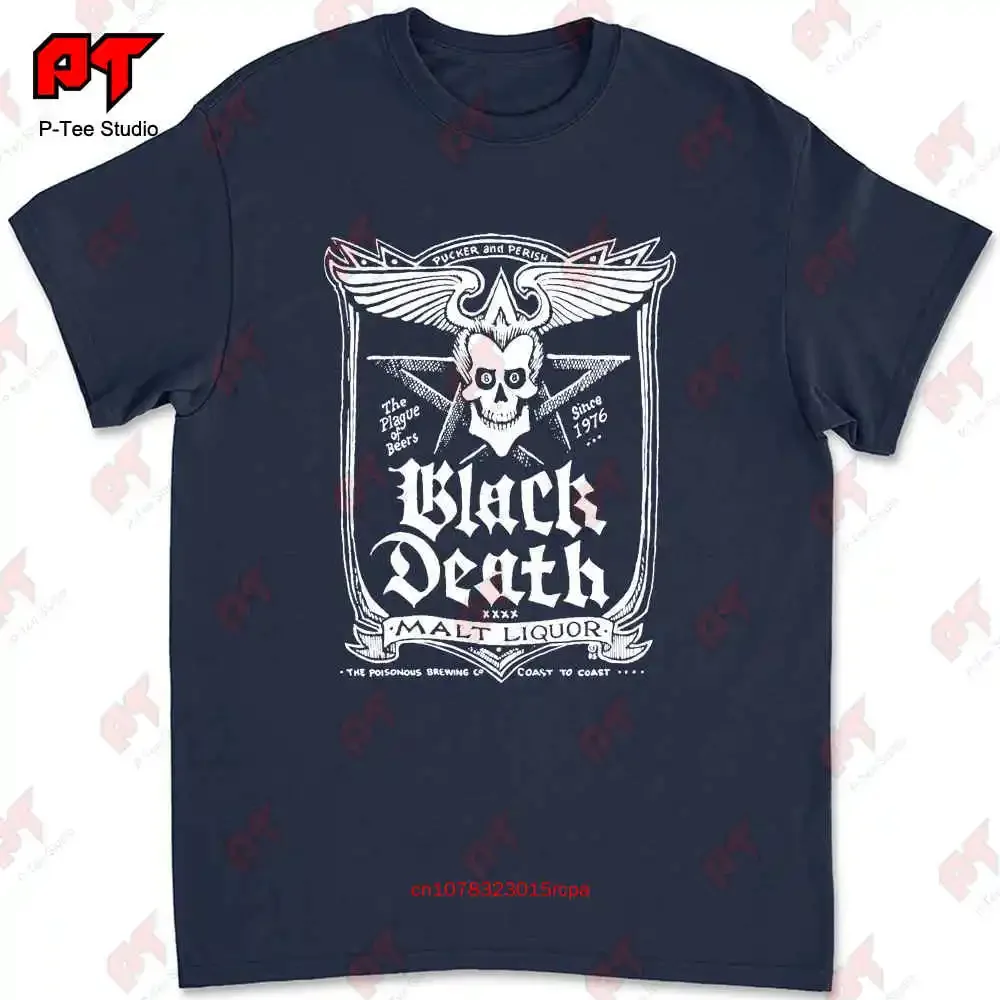 Black Death T Shirt Malt Liquor Dr Johnny Fever Wkrp XAXY