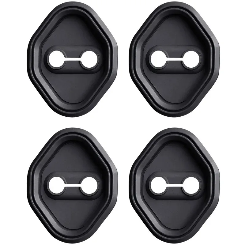 For Acura MDX TLX RDX CDX TLX-L 2010-2020 Silicone Black Car Door Lock Cover Trim Interior Car Accessories