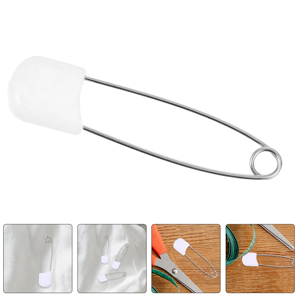 

30Pcs Baby Diaper Pins for Cloth Safe Reliable Easy Carry Multi-Functional Baby Safety Pins Large Safety Brooches for Fabric