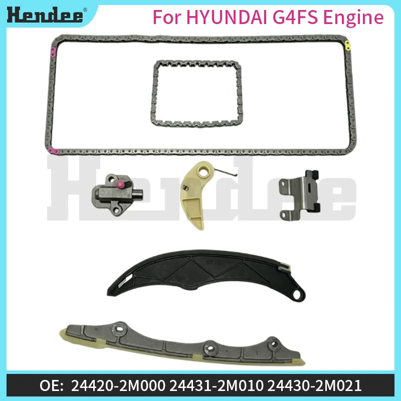 For HYUNDAI G4FS Engine Timing Chain Kit,Automotive Parts OE:24321-2M800 140L,24410-2M012,24420-2M000,24431-2M010