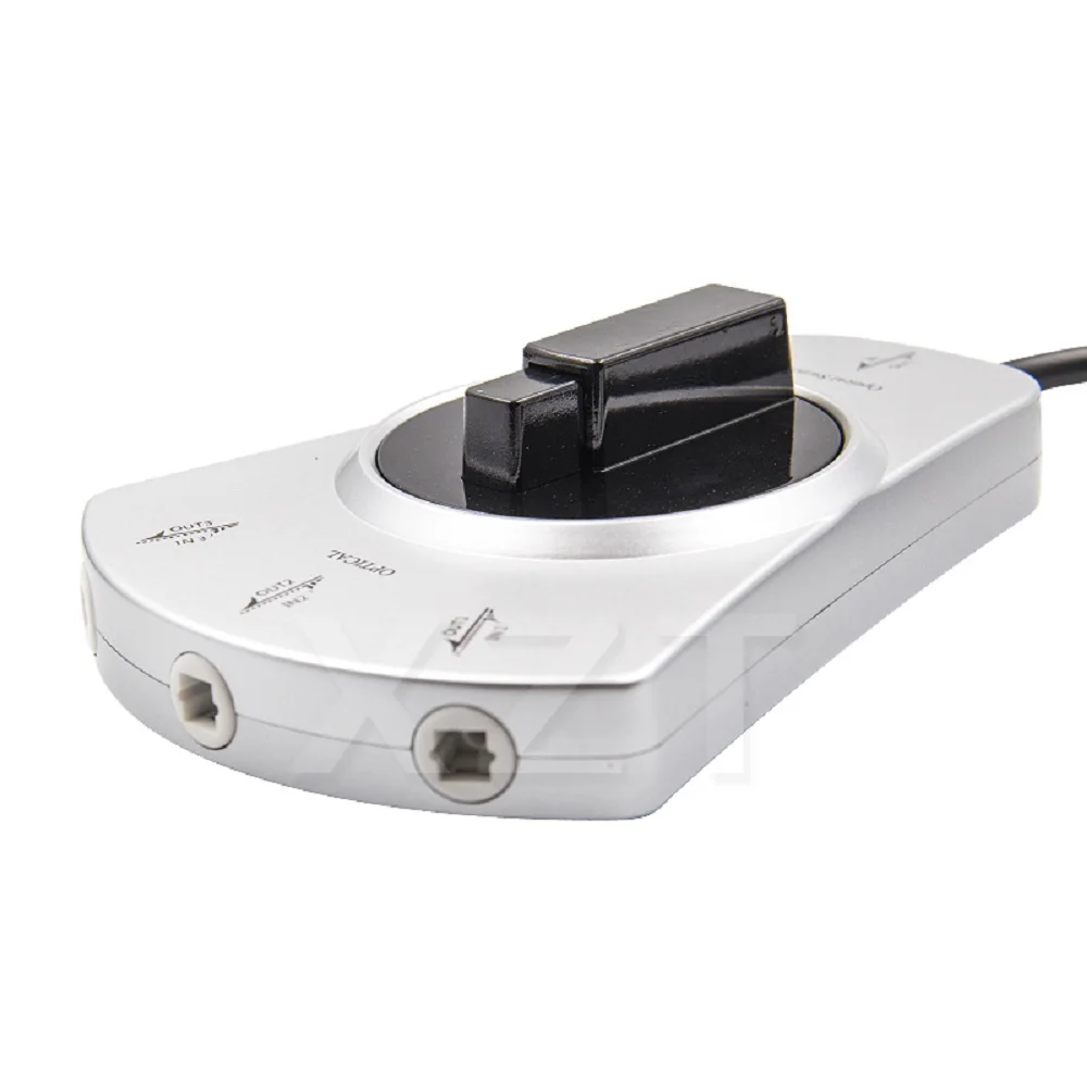 The High Quality 3-to-1 Fiber Optic Audio Digital Switcher 3-Way Switcher Switch Spliter Adapter for DVD CD Player