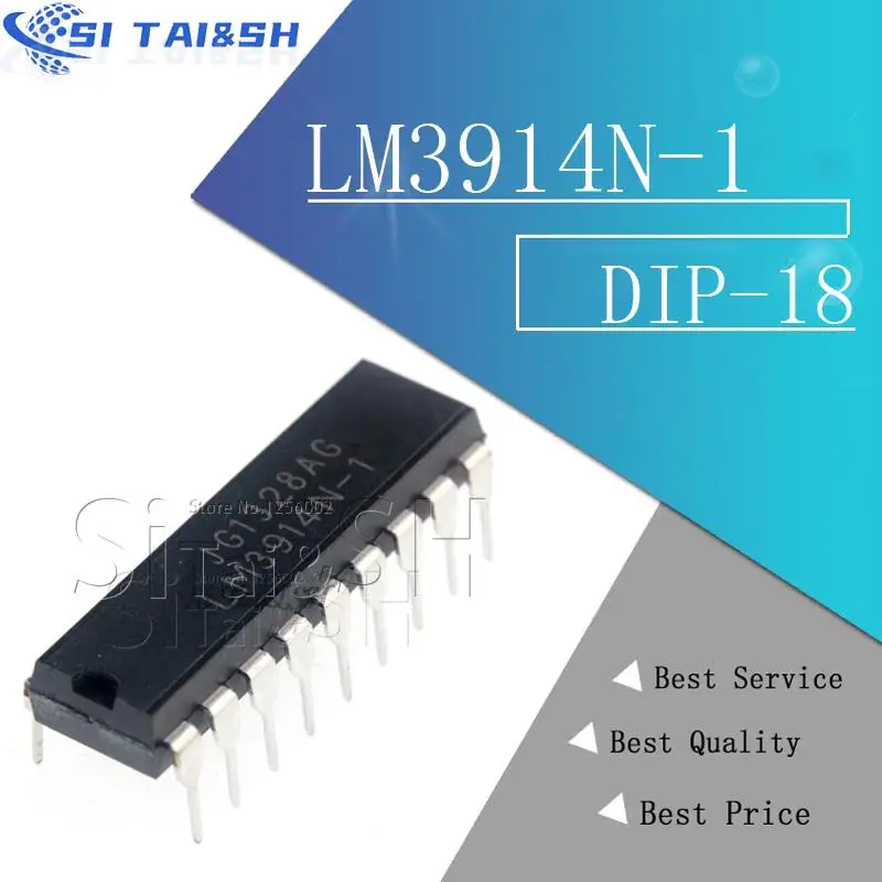 5PCS LM3914N-1 LM3915N-1 LM3916N-1 DIP LM3914N LM3915N LM3916 new and original IC