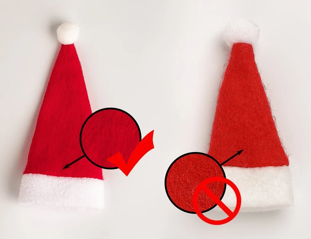 Afbeelding 4: 500 STKS Mini Kerstmuts Bestekset Bestek Opbergtas Kerst Bestekset Kerstdecoratie