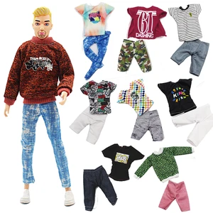 Ken Barbie Búp bê nam, Thời trang nam, Trang phục thể thao thông thường, nhiều kiểu, 1/6 phụ kiện BJD, đồng phục, quần short, quần, 30cm 6 Quần áo Barbie dành cho người lớn bán hàng chính - №5