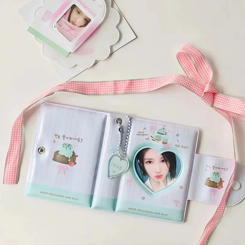 لطيف 3 بوصة حقيبة بطاقة واحدة ستار مطاردة بطاقة كتاب الحب الفول بطاقة صغيرة إدراج نمط ألبوم الصور كتاب التخزين #4
