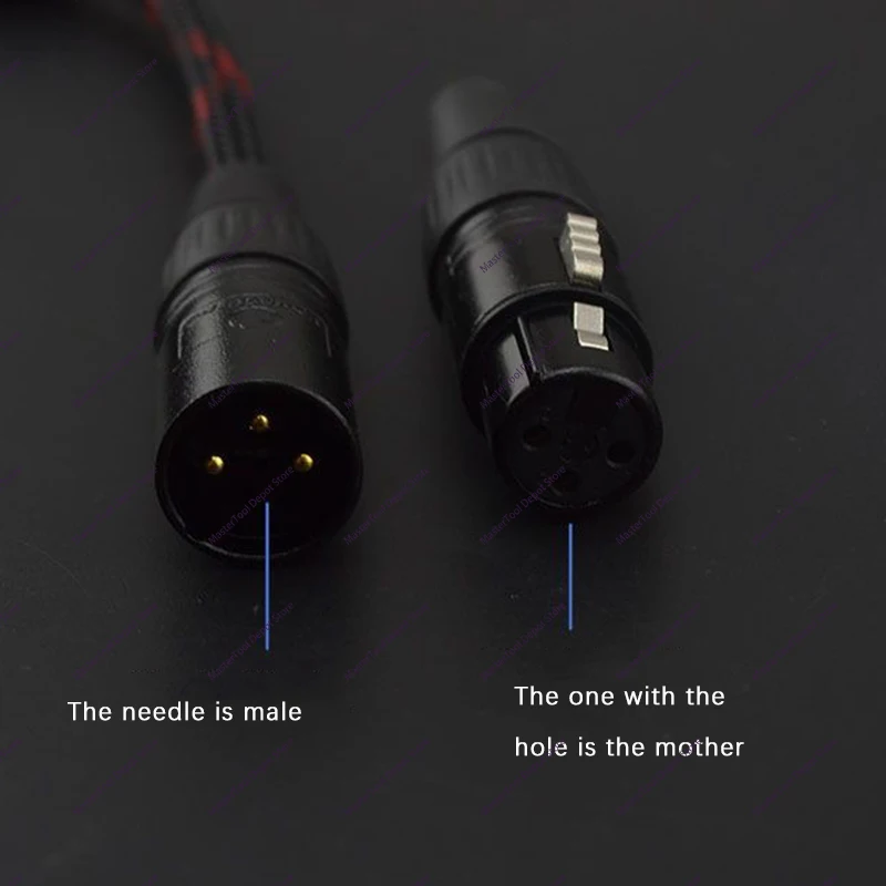 XLR Balanced 3Pin Three-Core Dual XLR Female To 4.4 Female MM Headphone Adapter Conversion Cable