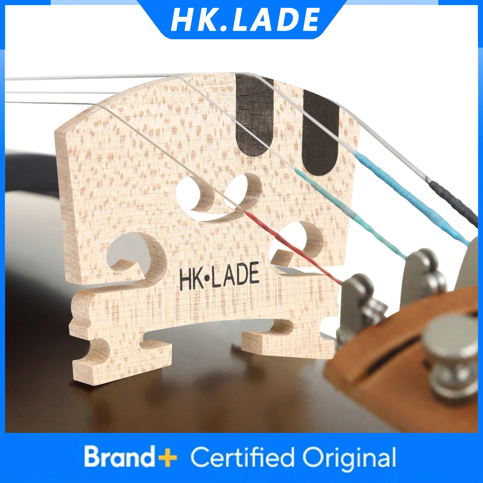 HK.LADE 4/4 Violin Bridges High-quality Maple Fiddle Bridge Professional Stringed Instruments Violin Parts & Accessories LN250