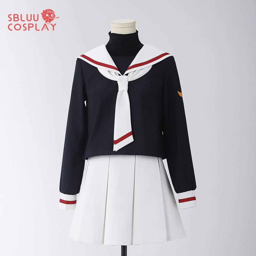 SBluuCosplay Kinomoto Sakura Cosplay Costume JK School Uniform Sailor Suit Christmas Halloween Cosutme