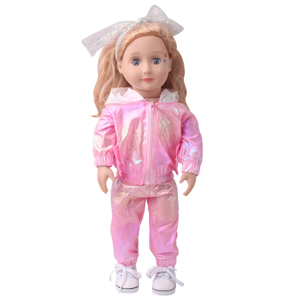 18 Inch Girl Doll Suit Cute Color Raincoat American Newborn Dress Baby Toys Dropship 43 Cm Reborn Baby Doll Accessories Clothes