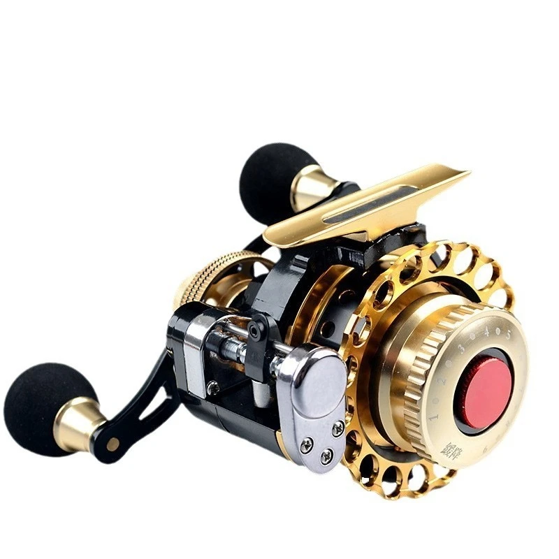 

Automatic Line Laying Micro Lead Raft Fishing Wheel All Metal Fishing Reels Anti-slip Left / Right Hand Handle Front Raft Wheel
