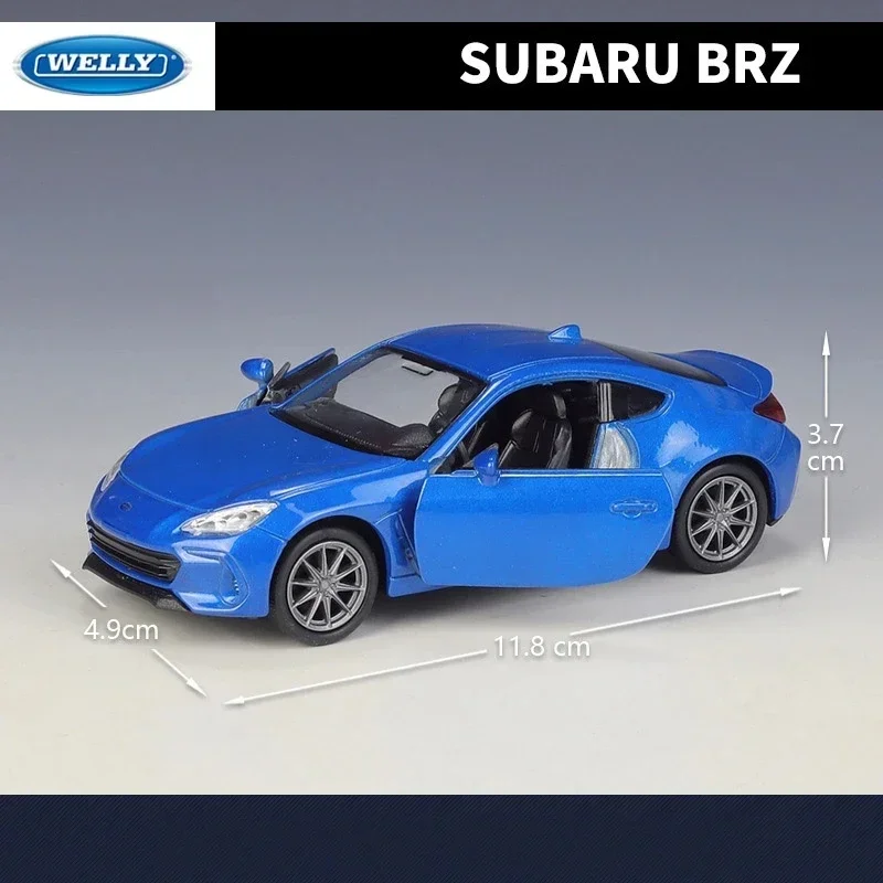 รถของเล่นโมเดลรถยนต์สปอร์ตรถ Subaru BRZ Coupe โลหะหล่อจากรถจำลองของสะสมของขวัญของเล่นสำหรับเด็ก