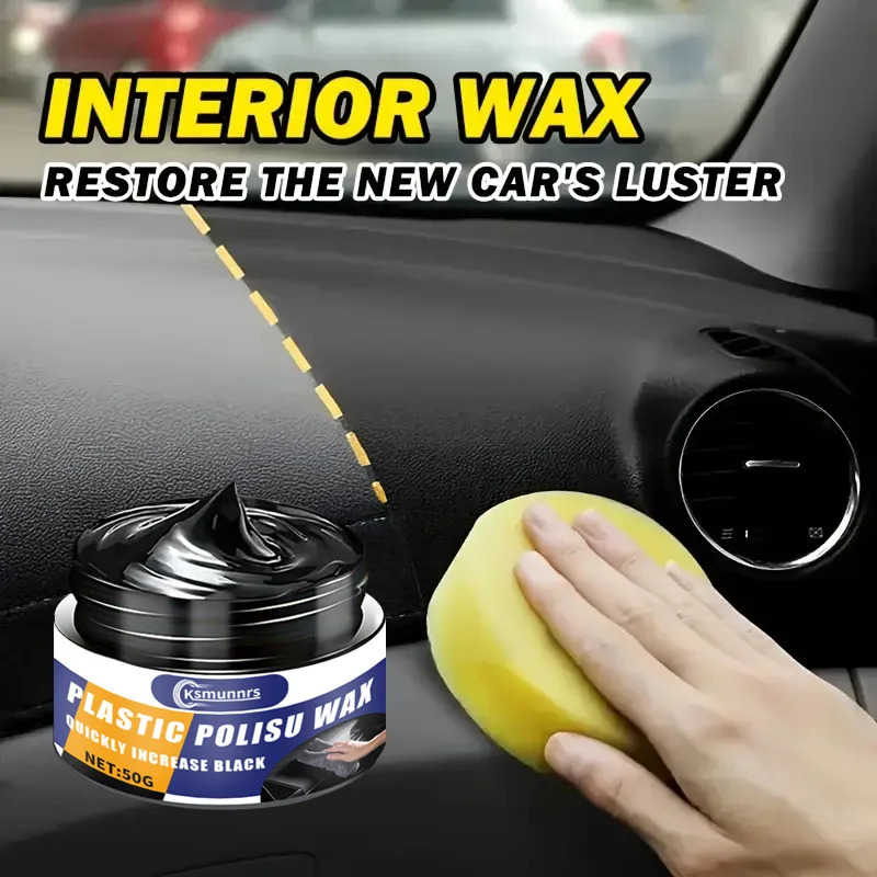 Multi-Part Car Care Wax: Interior Tire Plastic Rubber Repair & Long-Lasting Brightness