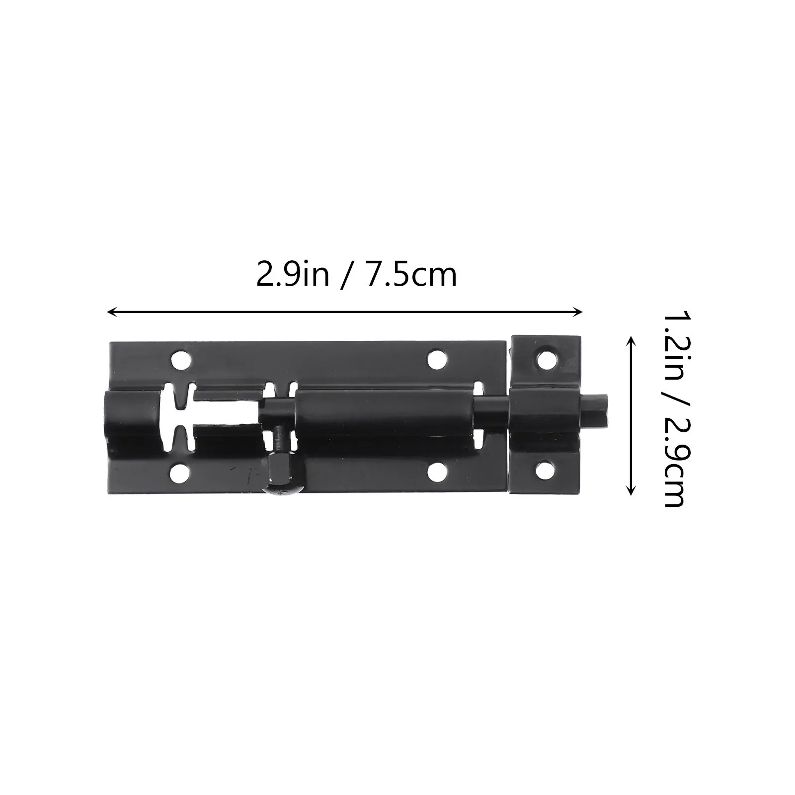 Sliding Barrel Bolt Latch 2 Pack Stainless Steel Heavy Duty Door Lock for Indoor Outdoor Easy Installation