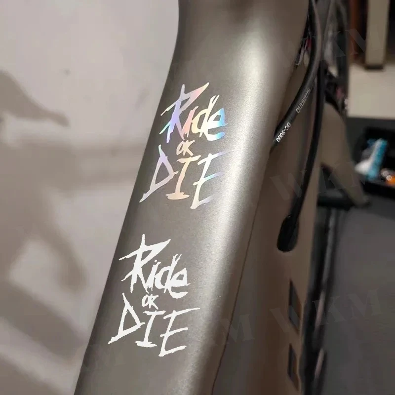 Bike Frame Sticker Ride Or Die Top Tube Sticker Bicycle Decals Decorative Frame Stickers Bike Stickers Bike Decal 1pc