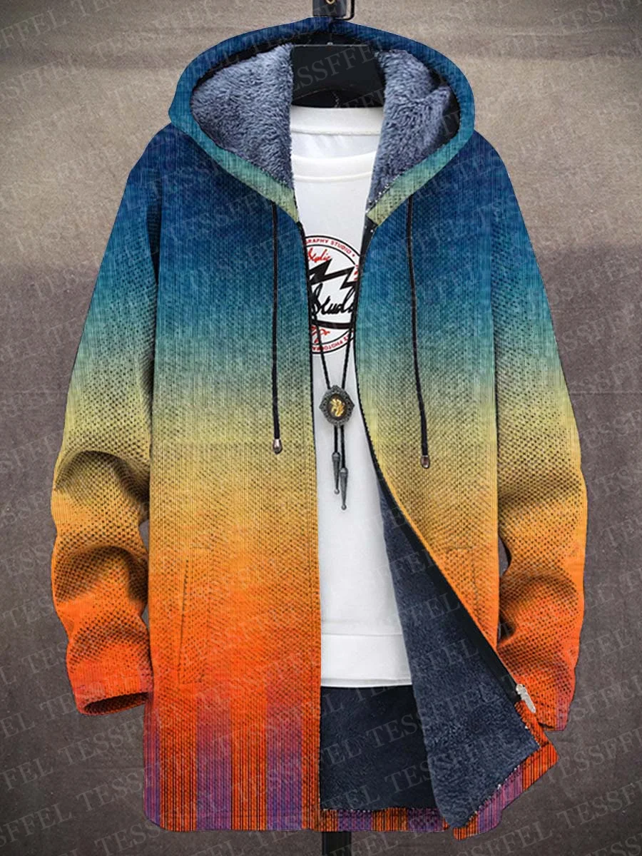 ヒッピーカラフルな落書きヴィンテージスカルレトロパターン 3DPrint 厚いフリースパーカーオーバーコート冬カジュアル暖かいジッパージャケット X12