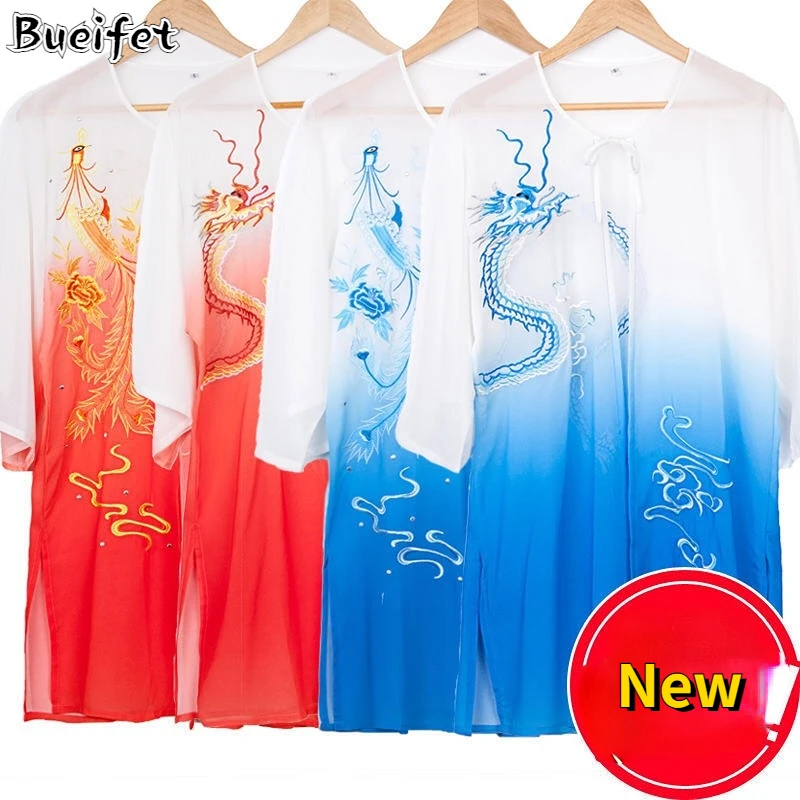 Traditional Chinese Clothing Wushu TaiChi KungFu Coat Tai Chi Uniforms Exercise Clothing Martial Arts Tops Wing Chun Blouse