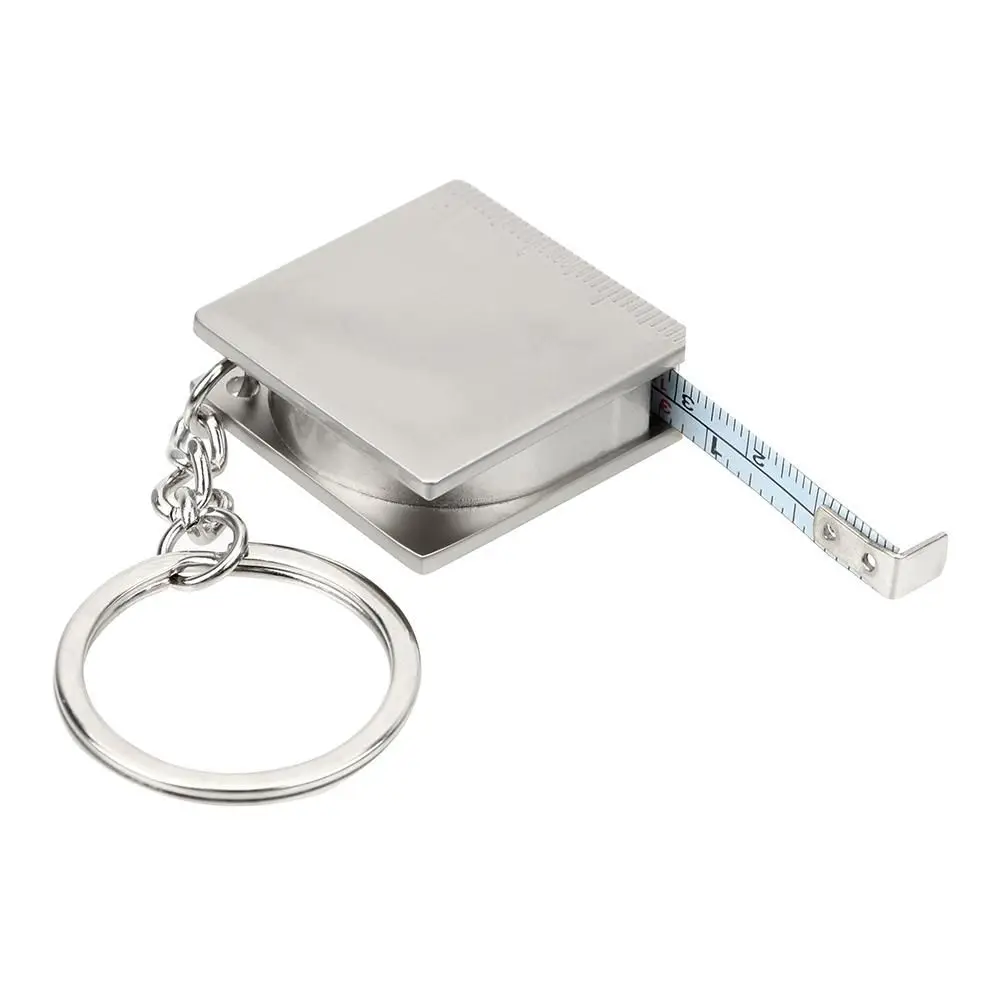 

Keyring Measure Stainless Steel Gauging Tool Tape Measures Measuring Tools Retractable Ruler