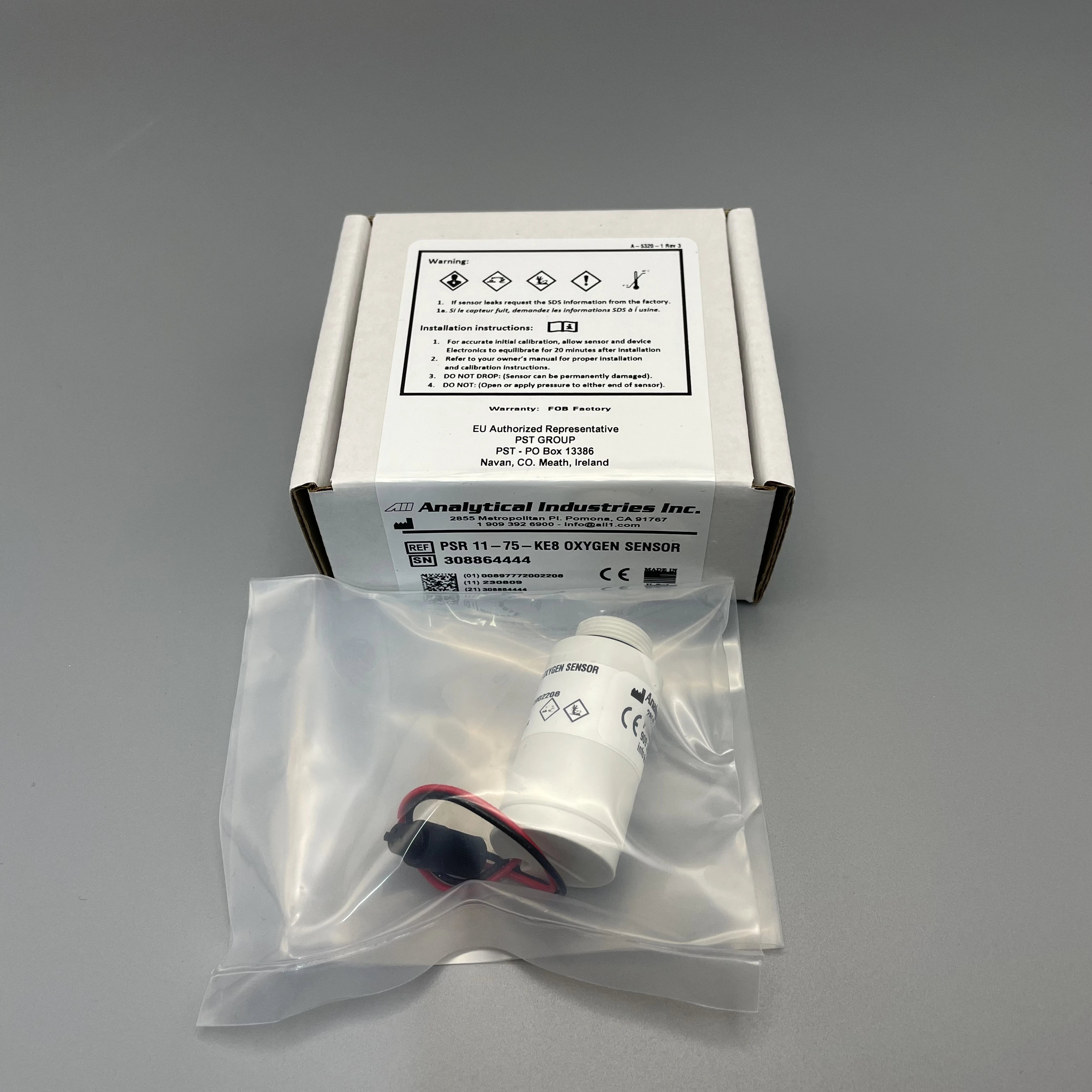 

PSR 11-75-KE8 oxygen sensor compatible SLE 5000 ventilator oxygen battery