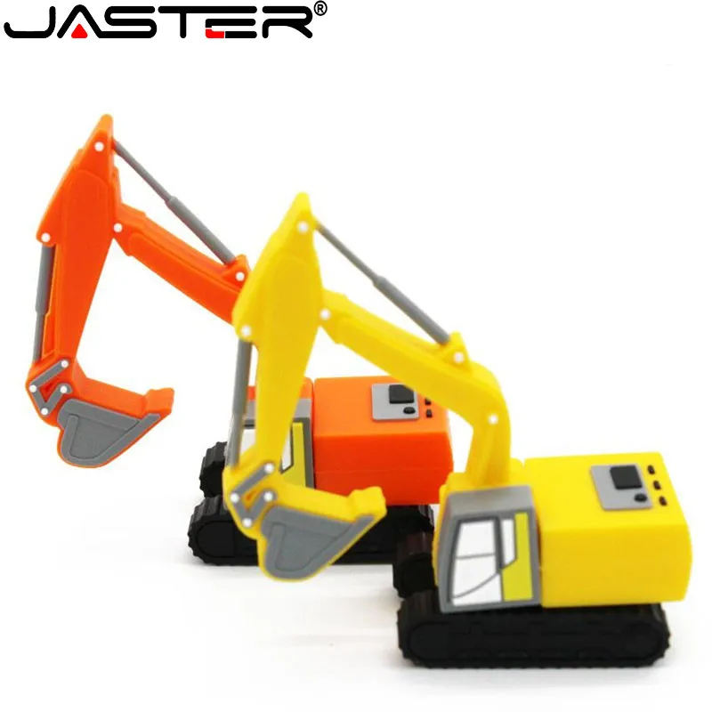 JASTER New truck model usb flash drive pen drive excavator special car pendrive 8gb 16gb 32gb 64gb memory stick real capacity