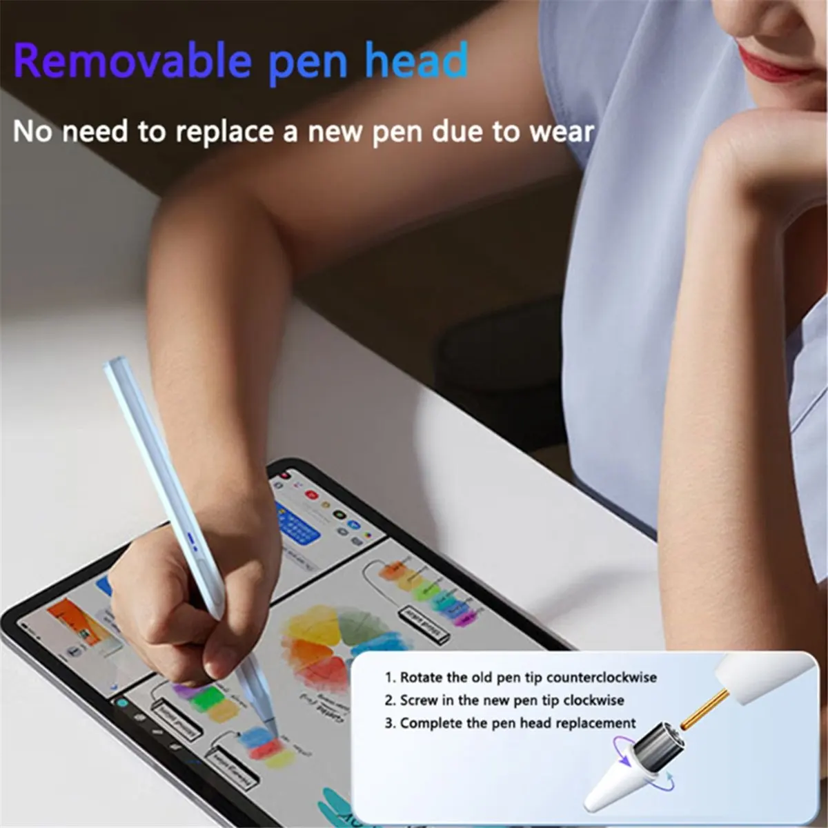 (A23G) Stylus for Tablets and Mobile Phones, Touch Pen for Android, IOS, IPad Accessories Drawing Tablet Capacitive Screen BP19