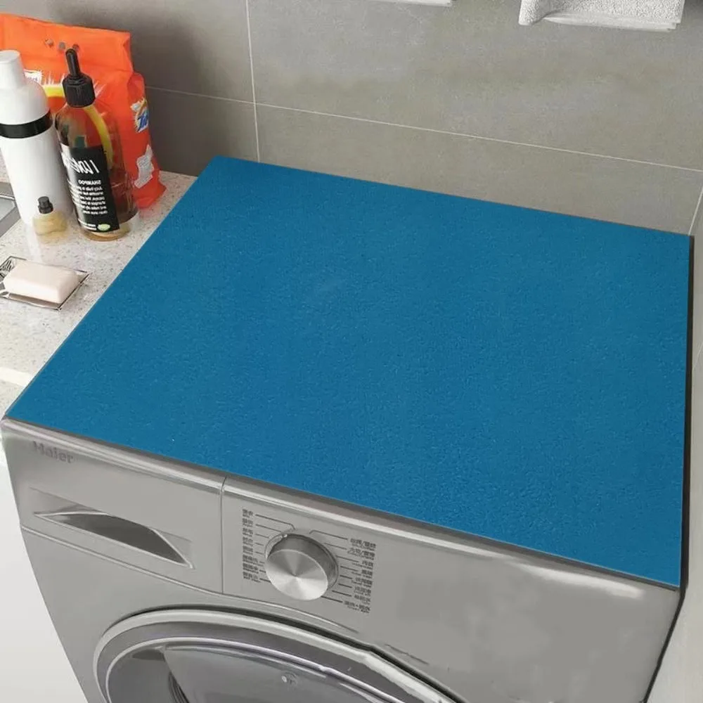 

Printed Washing Machine Dust Cover Anti-skid Absorbent Table Pad Dirt Resistant Scrubbable Fridge Top Mat Refrigerator