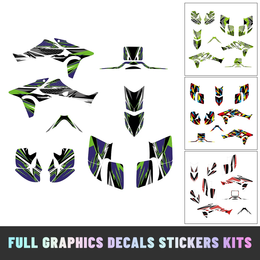 

ATV Graphics Backgrounds Decals Kit Deco Sticker Fit for Honda TRX450R 2004-2018 TRX 450R Fourtrax TRX 450 R