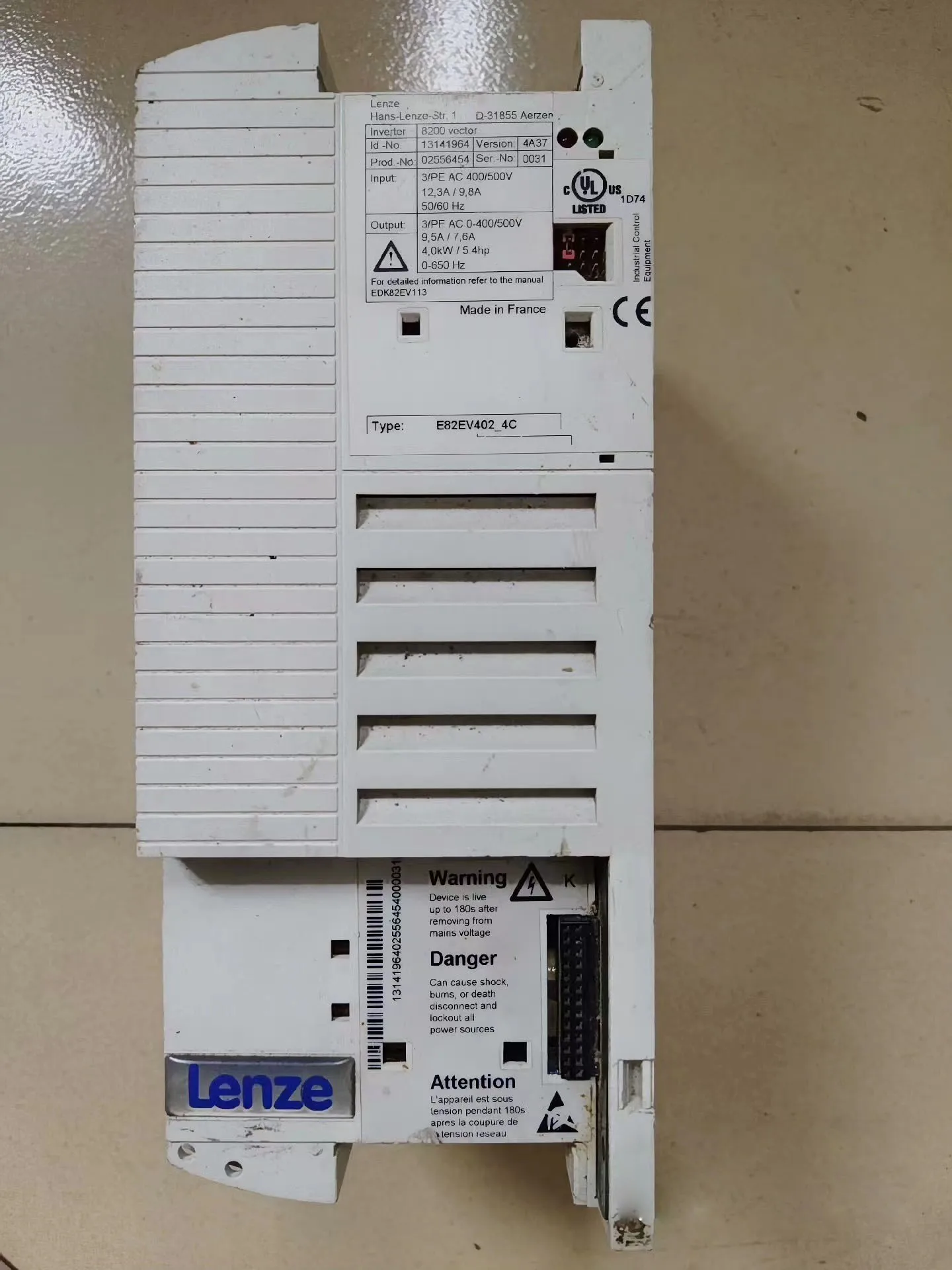 

E82EV402-4C 8200 Vector Inverter Drive for Lenze