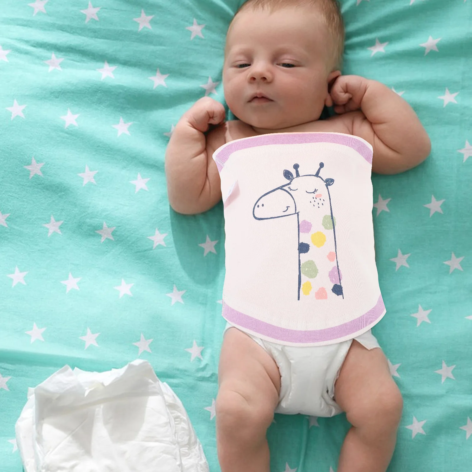 

Newborn Belly Protective Belt Cotton Strap Baby Belly Button Sleeve Cord Cover Infant Wrap Baby Strap Cord Cover for Newborn