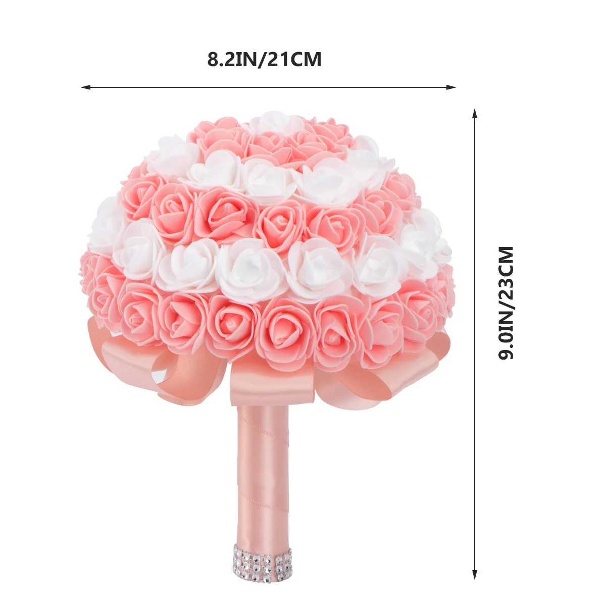 

Artificial Rose Bouquet Wedding Decorations Orange Roses Bride Flowers BridalFlowers LivingRoom Bedroom Office Party