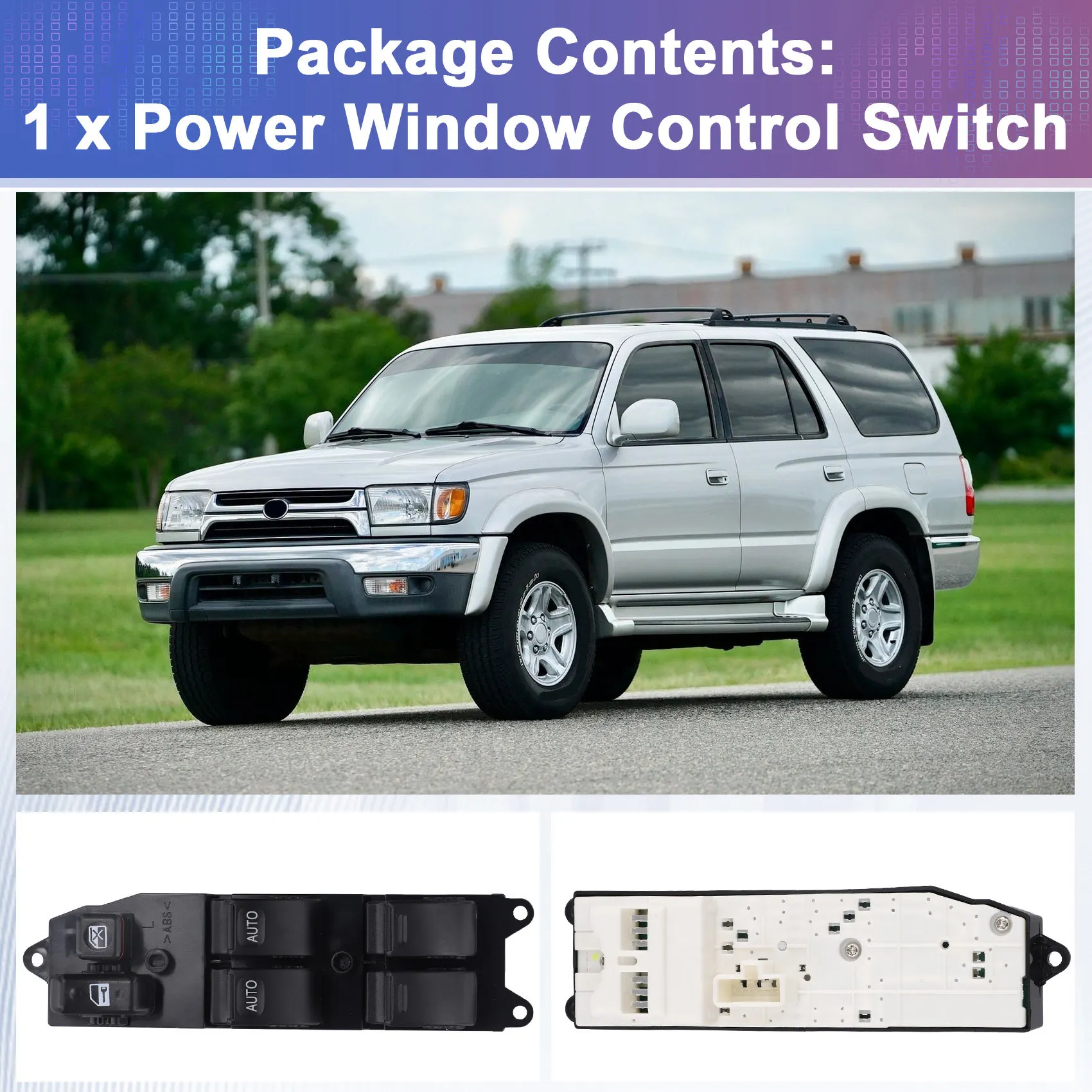 

Автомобиль для Toyota 4Runner 1995-2002, переключатель стеклоподъемника 84820-35060, передний левый блок управления стеклоподъемником 8482035060